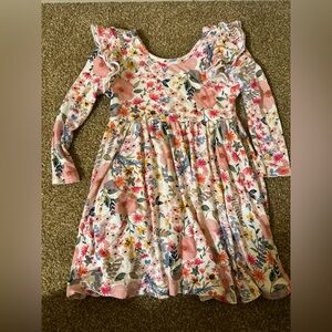 NWOT little sleepies twirl dress mauve meadows